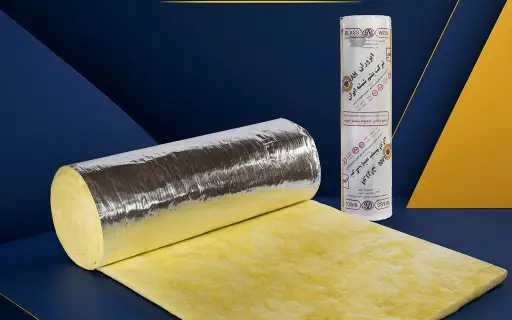 پشم شیشه 2 اینچ رولی آلومینیوم اصل ایزوران